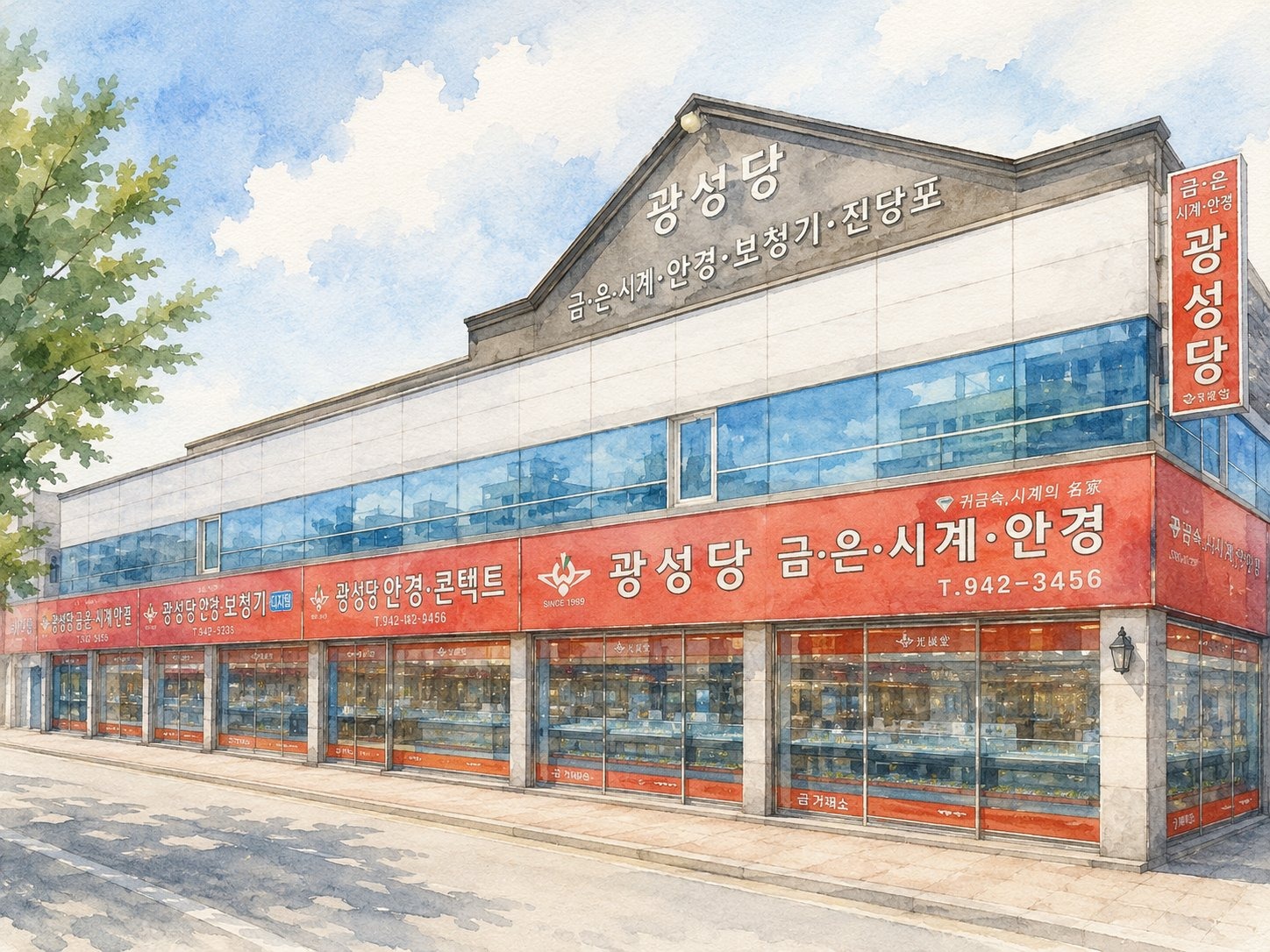 광주 송정동 광성당 매장 외관